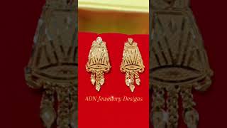 Gold earring goldjewellerydesignsforwomen [upl. by Lansing]