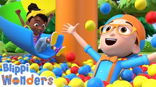 Blippi amp Meekahs Ultimate Playground  Blippi Wonders Educational Cartoons for Kids [upl. by Viva]