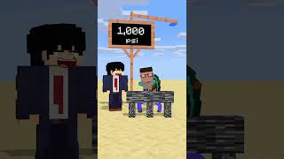 Brick the block challenge minecraft shorts animation [upl. by Lyrahc]