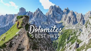 The 5 best hikes of the Dolomites in Italy [upl. by Mahla]