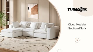 Tribesigns Cloud Modular Sectional Sofa  HL0126 sofa [upl. by Aneekan]