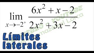 Matematica I Limites laterales Video 16 [upl. by Ahsiea]