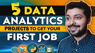 Top 5 Data Analytics Projects with Resources to Get a JOB  Projects for Beginners [upl. by Ydollem]