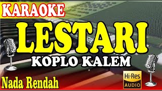 LESTARI KARAOKE  KOPLO KALEM NADA RENDAH  WAHYU F GIRI [upl. by Resneps183]