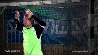 Salming Handball Academy  Goalie  Saving high shots [upl. by Dubenko]