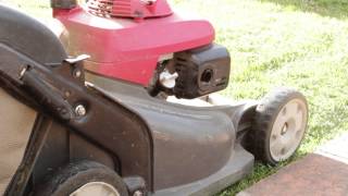 Lawn Mower backfiring 1080p [upl. by Adnawahs]