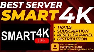 SMART 4K IPtV RESELLER PANELHow to use this server smart4k besttvseries [upl. by Shipman]