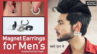 Without Piercing Earrings for Mens  Low Price  SAHIL [upl. by Bearnard68]