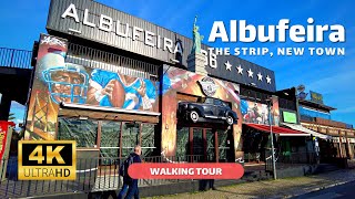 Albufeira The Strip 🇵🇹 – Febuary 2023 – Walking Tour 4K [upl. by Garratt]