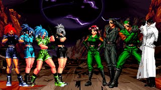 KOF Mugen Leona Heidern Team vs Heidern Team [upl. by Aicac]