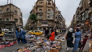 Aleppo Walking Tour Telal and Nayal Markets  حلب التلل والنيال [upl. by Asirak417]