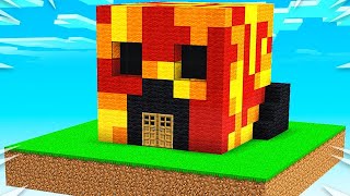 Preston vs Brianna Sky House Battle  Minecraft [upl. by Thurlow]