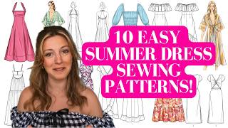 LEARN TO SEW 10 easy Summer dress sewing patterns for beginners amp quick projects ✨ [upl. by Ennoryt482]