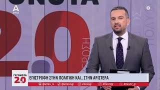 Σχόλιο Γ Μελιγγώνη Επιστροφή στην πολιτική και την αριστερά  Γεγονότα 20  ATTICA TV [upl. by Aehr]