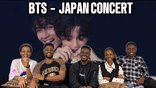 Our Reaction To BTS 방탄소년단 Anpanman So What Make It Right Love Yourself  Japan Concert [upl. by Ellimak674]