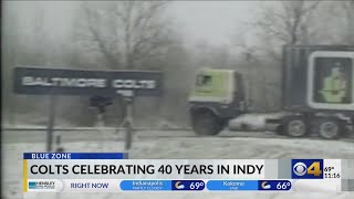 Monument Circle shining bright as Colts celebrate 40th season in Indianapolis [upl. by Poliard778]