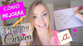 COMO MEJORAR MI LETRA CURSIVA  TIPS DE ESTUDIO BackToSchool  Katie Angel [upl. by Kreg]