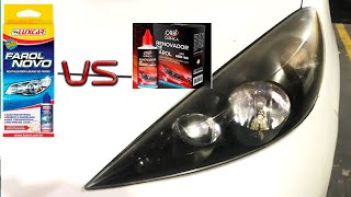 DIY  Qual é o melhor revitalizador de farois LUXCAR ou ORBI [upl. by Hterrag700]