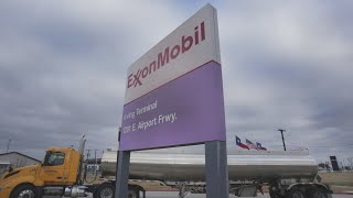 VIDEO  Exxon Mobil posts record 56 billion in profits [upl. by Nylknarf]