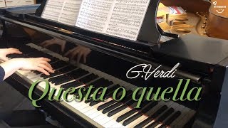 Questa o quella Duca Piano accompaniment Opera karaoke [upl. by Ainocal]