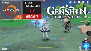 Genshin Impact  Ryzen 5 5600G  VEGA 7 [upl. by Asyl]