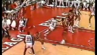 Hakeem Olajuwon 4 Blocks On Michael Jordan [upl. by Ardle]