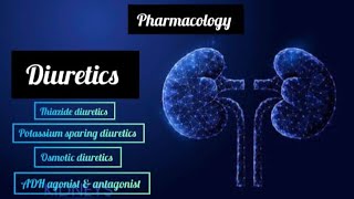 Pharmacology  DIURETICS Part 2 pharmacology diuretic kidney [upl. by Hays]