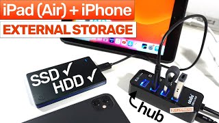 Hub for external storage on lightning iPads — Atolla Powered USB hub REVIEW [upl. by Vange848]