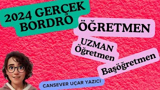 2024 OCAK Güncel Bordro İnceleme  Uzman Öğretmen  Başöğretmen  Öğretmen  Alan Öğretmeni [upl. by Enomaj38]