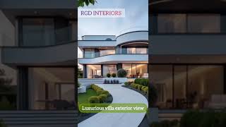 Luxurious villa exterior view👍Luxurious villa theme👍interiorsRGD Interiors Ongole📞 99494 59399👍🥳 [upl. by Lleznov710]