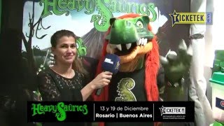 Micros Ticketek News Heavysaurios  Entrevista exclusiva [upl. by Aicilaanna872]