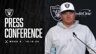 Coach Getsy Presser  101024  Raiders  NFL [upl. by Julina262]