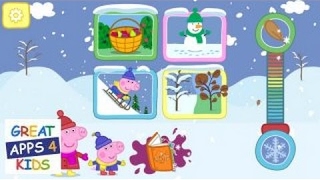 Peppa Pig Seasons  Winter and Autumn  Game App for Preschoolers [upl. by Ennirak]