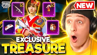 NEW FREE LEGENDARY SET PUBG MOBILE LUCKY TREASURE [upl. by Shamus]