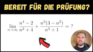 GRENZWERTE bestimmen  Übung für die Mathe KLAUSUR [upl. by Valerlan157]