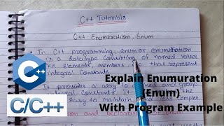 What is C Enum And How to Use Enums in C Tutorials  The Concept of Enumeration in Hindi  74 [upl. by Celle]