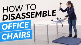 How To Disassemble Office Chairs [upl. by Arda]