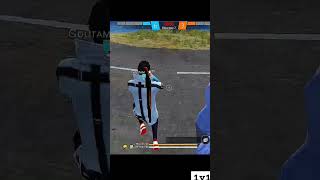 Free fire 1vs1 with custom freefire ytshorts youtubeshorts shorts [upl. by Ahsinot]