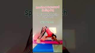 Revolved downward facing dog spineflexibility spinehealth spinestretch selfloveyoga motivation [upl. by Branca]