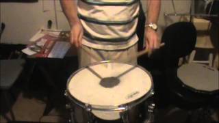 Three Dances for Solo Snare Drum by Warren Benson  I Cretan Dance [upl. by Erroll]