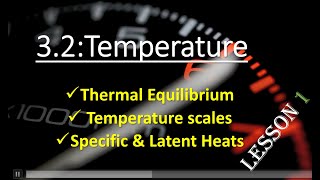 TEMPERATURE Lesson 1 A Level Physics 9702gcse exam cambridge physicsalevelphysics education [upl. by Terrene64]