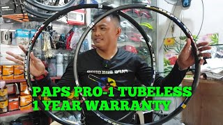 PAPS PRO1 RIM TUBELESS READY 1YEAR WARRANTY PA [upl. by Nielson206]