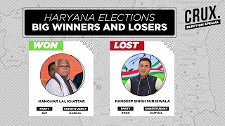 Haryana Election Results  Key Losers And Winners  CRUX [upl. by Yorker]