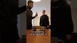 When Alphonso Davies tried to prank his Girl Jordyn Huitema 🤣 [upl. by Olrac102]