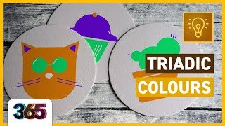 🔺 Triadic Colours  Theory Tutorial 66365 Days of Creativity [upl. by Tamsky]