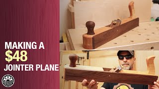 A Beautiful Jointer Plane for 48  Woodworking on a Budget [upl. by Lawry]