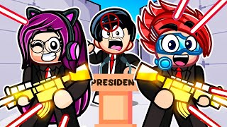 Protege al PRESIDENTE en ROBLOX RIVALS con mi FAMILIA  Karim Juega [upl. by Foskett12]