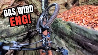 DAS WIRD ENG 😳 Felsenlabyrinth MTB Tour [upl. by Eile256]