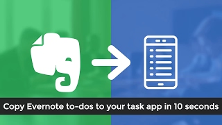 Integrate Evernote todos with your task app [upl. by Aohsoj47]