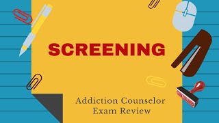 Dont Take the Addiction Counselor Exam Without These Screening Tools [upl. by Salangi]